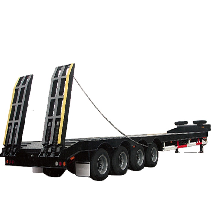 Vehicle Master 3 Axles Hydraulic Gooseneck Lowboy Lowbed 150 Ton Low Bed Trailer Semi Trailer Truck For Sale