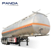 China Supplier 38000 Liters Aluminum Alloy Oil Fuel Tanker Semi Trailer For Sale