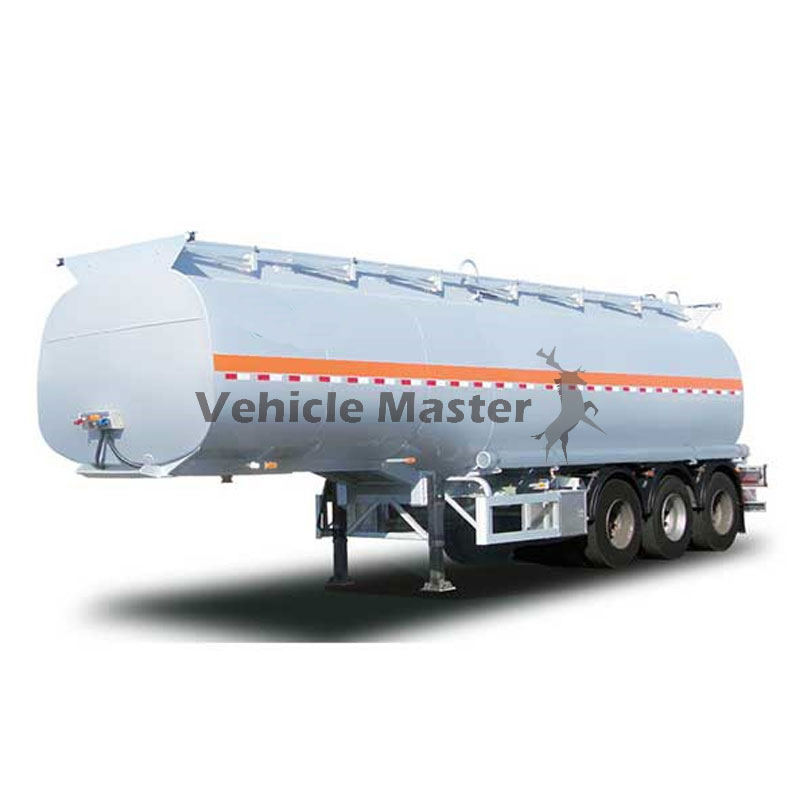 Heavy Duty 3 Axles 50000 Liters Fuel Tanker Truck Semi Trailer For Sale